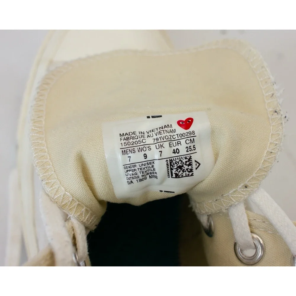 Converse Chuck Taylor All Star High x Comme des Garcons Size 7M/9W - Picture 16 of 16